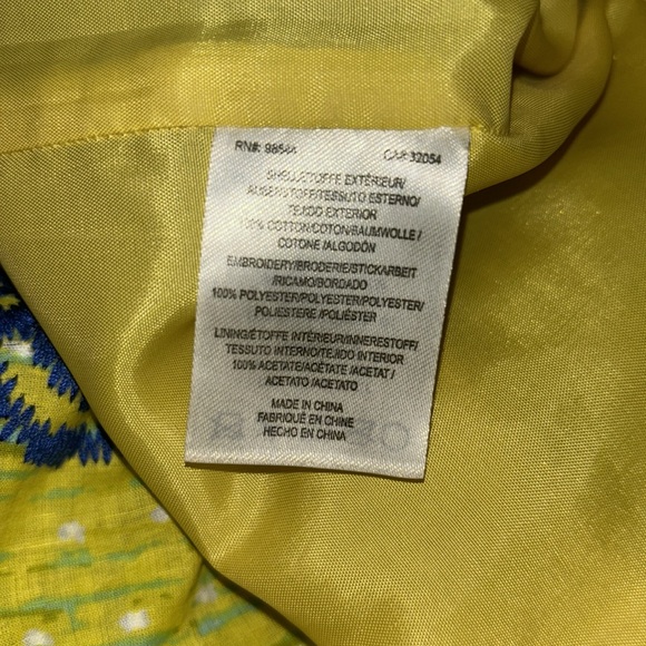 Anthropologie Tabitha Azure Scroll Embroidered Sheath Dress - Picture 7 of 10